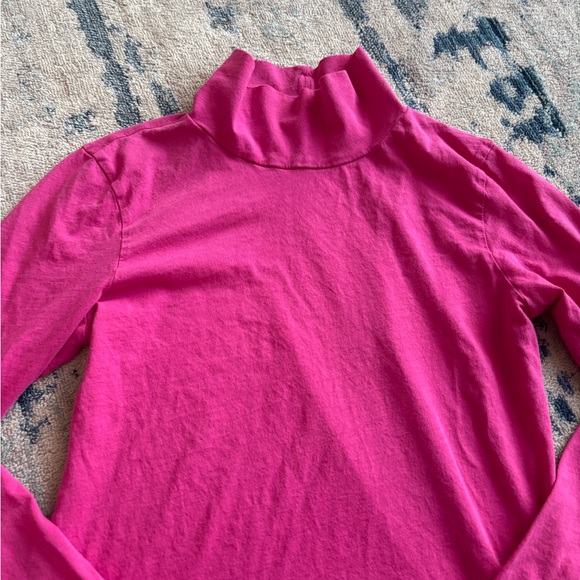 Anthropologie Gauzy Mock Neck Top XS Fuschia - Picture 4 of 8